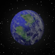 A variation of the planet from an unused skybox