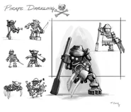 Early concept art by Peter Coene