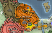 A zoomed in version of the map