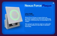 The Nexus Force Plaque in Studburst Pass