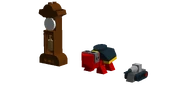 Tortoise Pet With Both Tank and Grand-father Clock Taming Models LXF Render