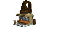 Model based on the root beer fountain concept art, by Classicsmiley a LUP/LEGO model builder for NetDevil