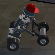 A Robot Mower spawned in Nimbus Plaza