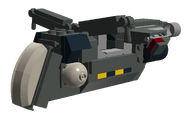 Nexus Dropship Rocket LXF Render (NOTE: 55423 RC train wheel bricks are missing)