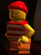 Bert Scurvyburp congratulating the player