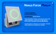 The Nexus Force Plaque at the Monument