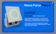 The Nexus Force Plaque at the Maelstrom Trench