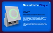The Nexus Force Plaque at Aura Mar