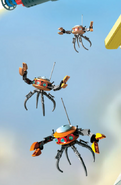 Flying robots from Brick Mesa in a LEGO Universe key visual