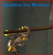 Swabbie the Monkey during beta testing