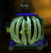 Waza Matta in his cage