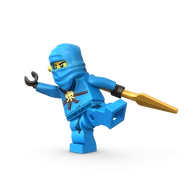Jay, as seen in the LEGO Ninjago line