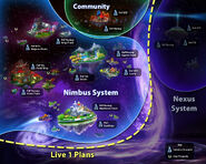 Old internal map of planet chunks, likely not intended as a loading screen