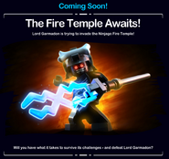 Fire Temple teaser on the loading screen.