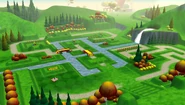 A faithful user-created map by KILO based on Dave Kang's concept art for the Sculpture Garden showing what this area could have looked like in-game.