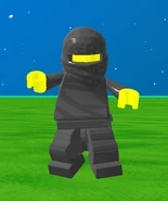 The ghostly Numb Chuck spawned in-game