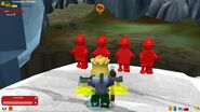 Four minifigure models that were never removed.