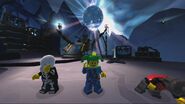 Players showing off the new Specialty outfits in Point Zeta.