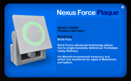 One of the Nexus Force Plaques in the Paradox Laboratory