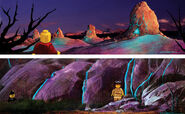 Concept art likely for Brick Mesa, by Dave Kang