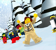 Minifigures dancing in Frostburgh