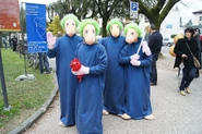 A group cosplaying as the Lemmings