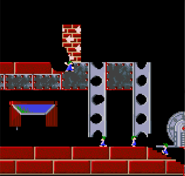 Bashing through steel and against one-way arrows.