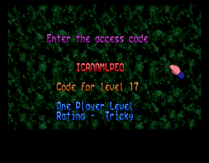 Access code | Lemmings Wiki | Fandom