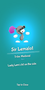 Sir Lemalot, based on Knight of the Round Table Sir Lancelot.