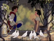 Le Prince rencontrant Blanche-Neige.