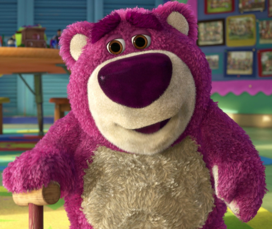 Costume de Lotso, le méchant ours rose dans Toy Story 3 - Costume  Redbrokoly.com personnalisable - Cdiscount Jeux - Jouets