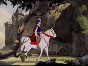 Le Prince passant près du château.