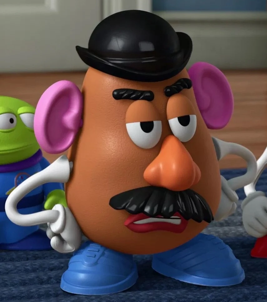 Mascotte de Madame Patate, célèbre personnage dans Toy Story