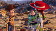 Woody, Buzz et Jessie se préparant à rentrer