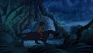 Mowgli quitte son clan avec Bagheera