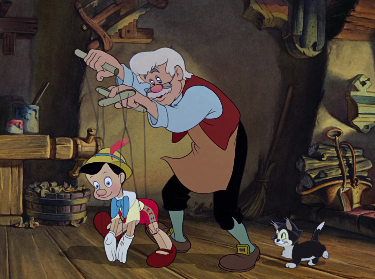 Pantin en bois Pinocchio - Artisan du Jura