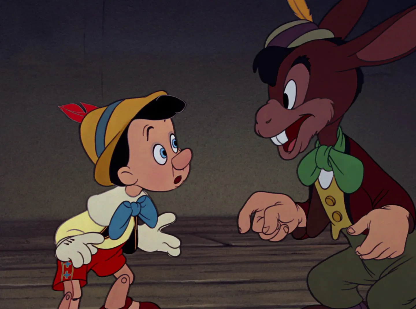 Marionnette ventriloque de dessin animé de Pinocchio, marionnette