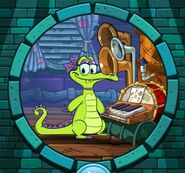 Allie l'alligator, la musicienne.