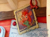 A portrait of Gadget herself on a postage stamp