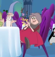 Madame Mim avec Merlin