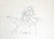 Dessin d'animation de  et de .