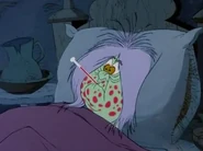 Mme Mim défaite par Merlin