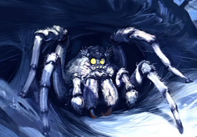 Акромантул арагог. Арагог паук-акромантул. Арагог паук. Арагог смерть. Акромантул арагог.