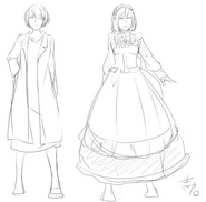 Concept art de Levia et Behemo par Ichika
