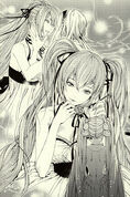 Mikulia playing with her doll in the novel
