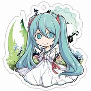 The key chain featuring Eve released with Original Sin Story: Crime