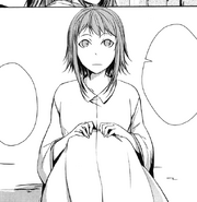 Gumillia in her apprentice attire in the manga