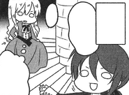 Karchess disguisé en Elluka dans le manga