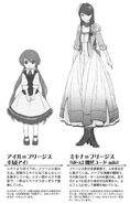 Mikina and Aile's profile in The Daughter of Evil: Praefacio of Blue