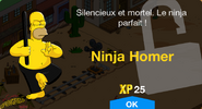 Fenêtre de déblocage de Ninja Homer